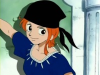 The mysterious orange-haired girl.